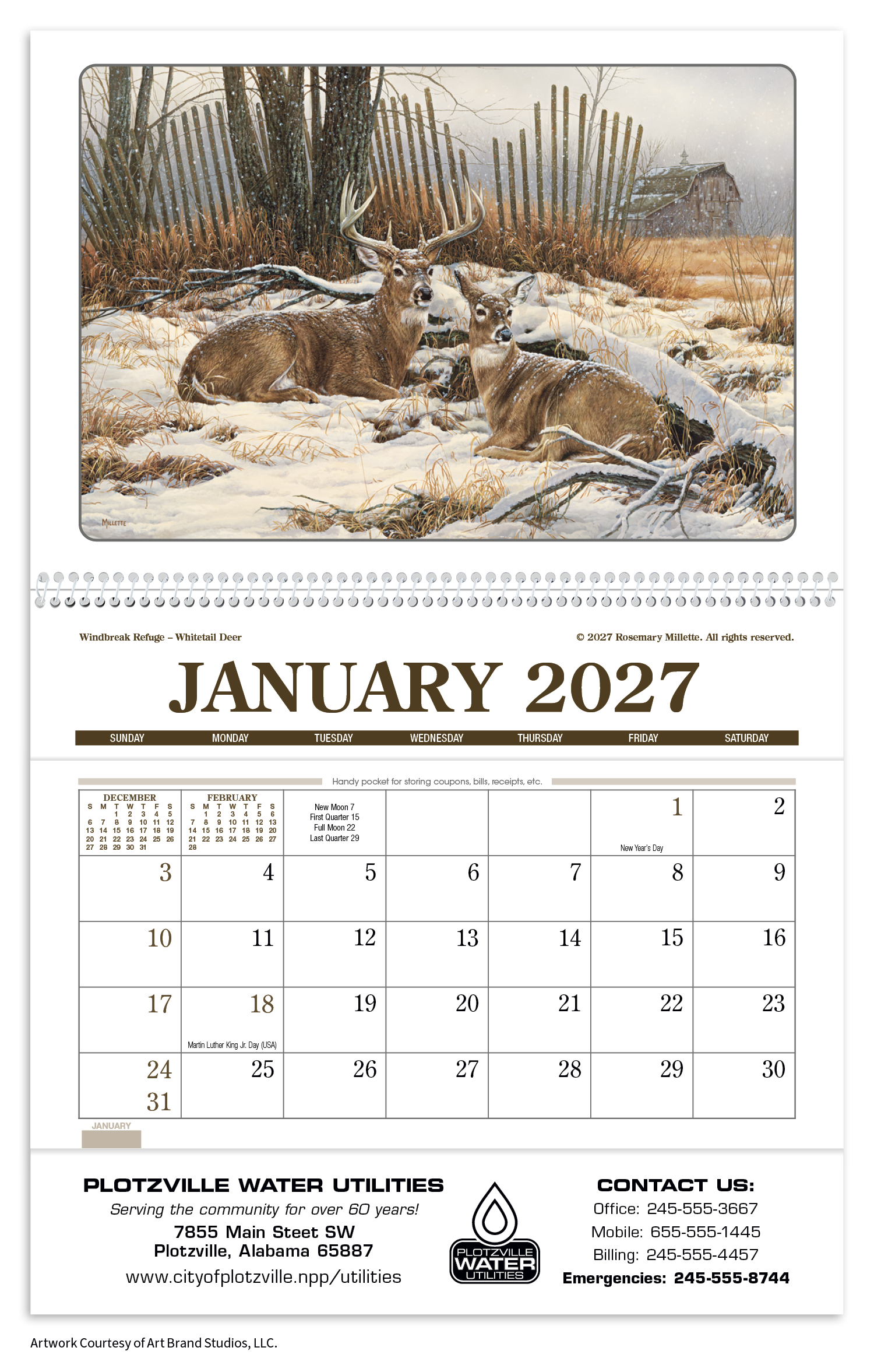 Triumph® Calendars Wildlife Art Pocket Calendar 49