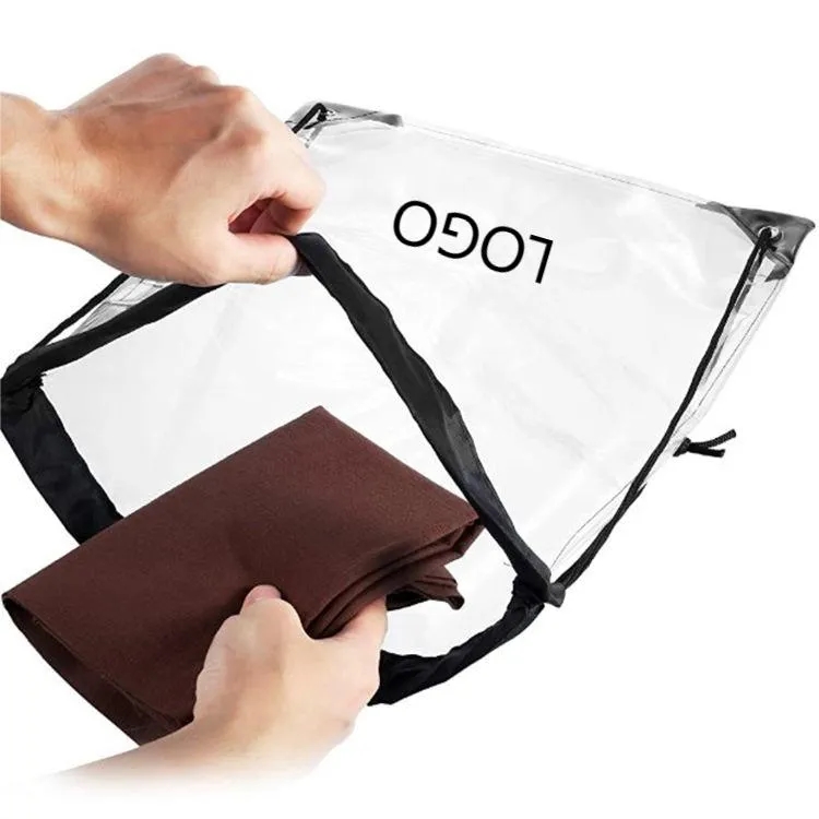Clear Backpack Drawstring Pouch Bag 6