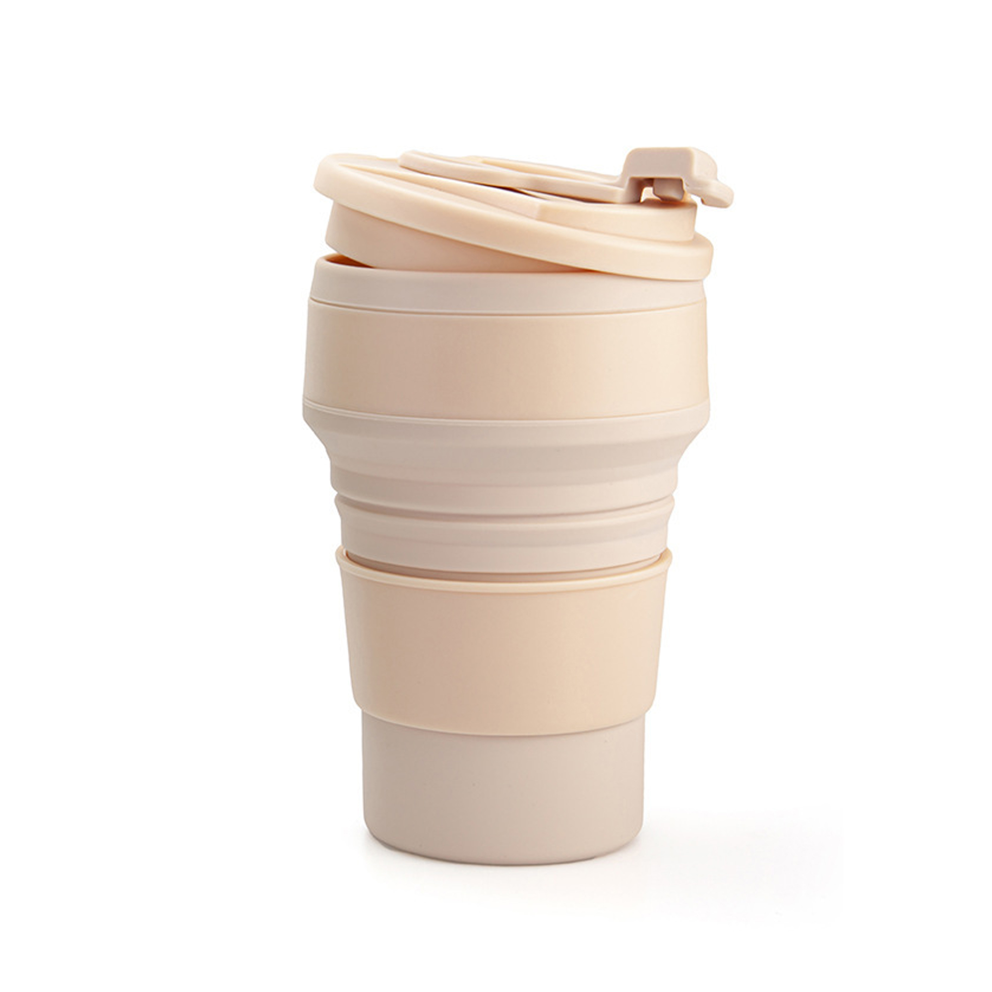 12 oz Portable Collapsible Cup Silicone with Leakproof Lid 4