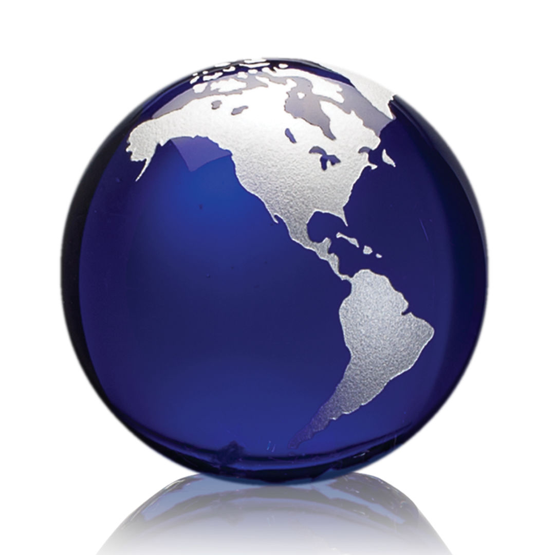 Globe Paperweight - Blue 3