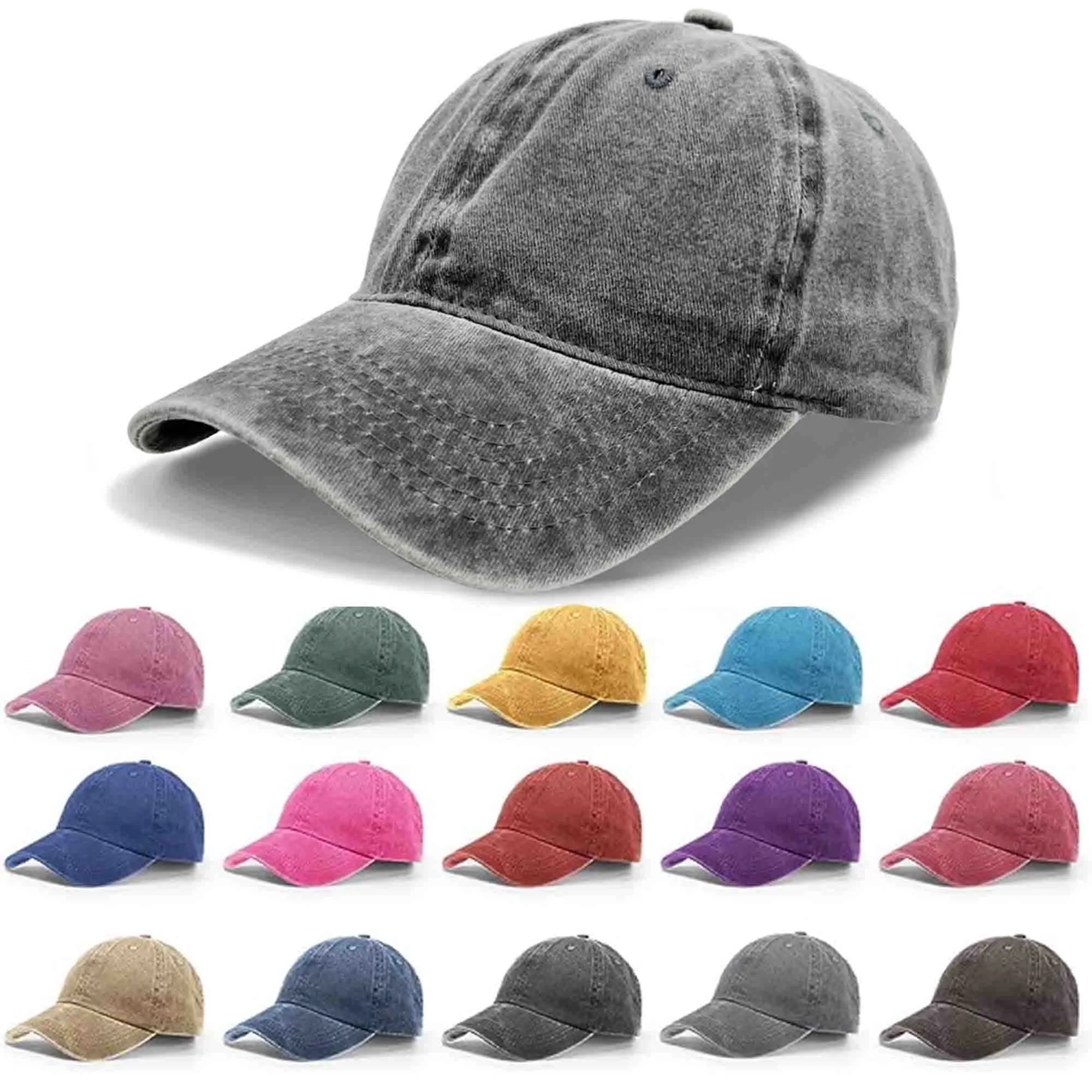 Vintage Baseball Cap Washed Distressed