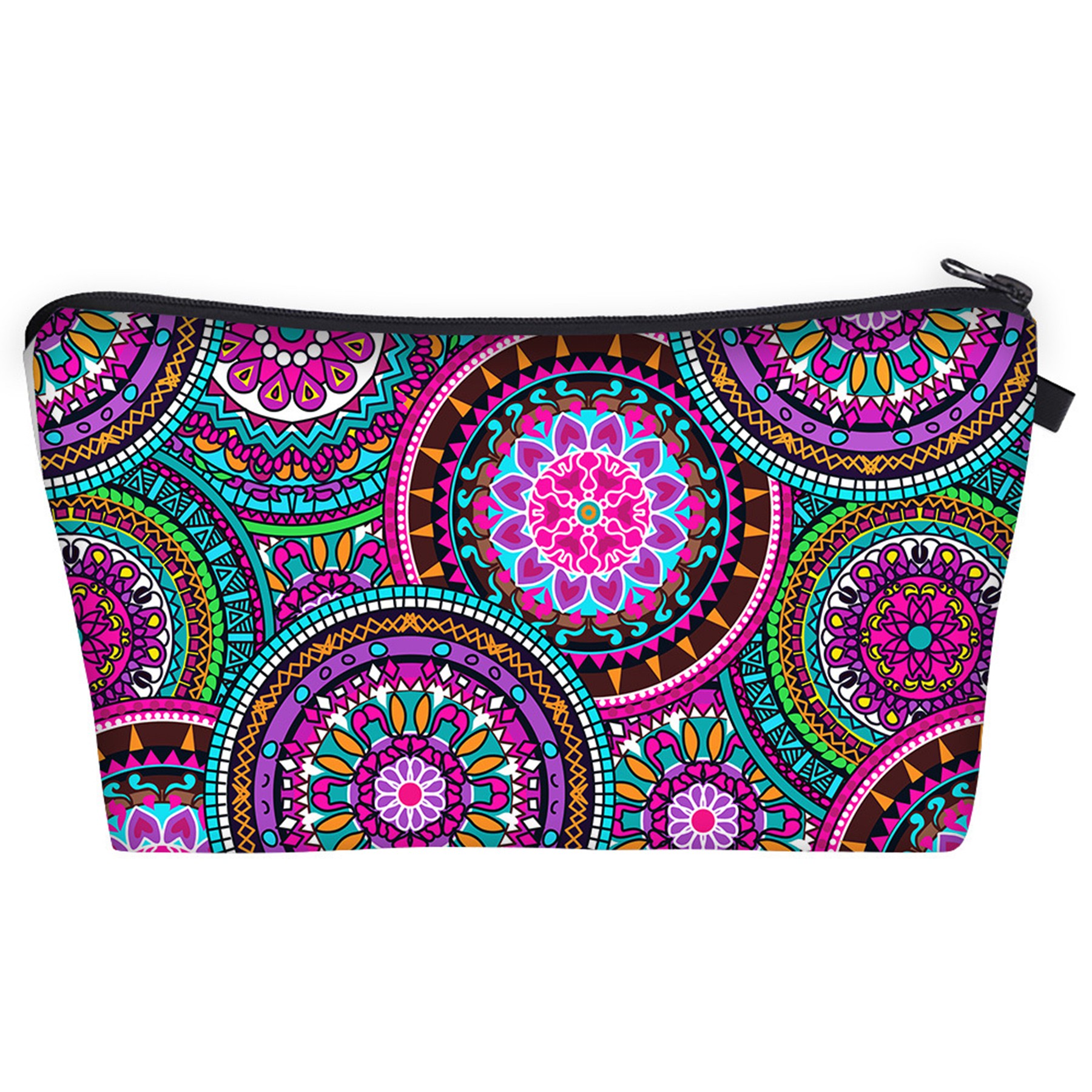 Digital Print Clutch Mandala Makeup Bag 10