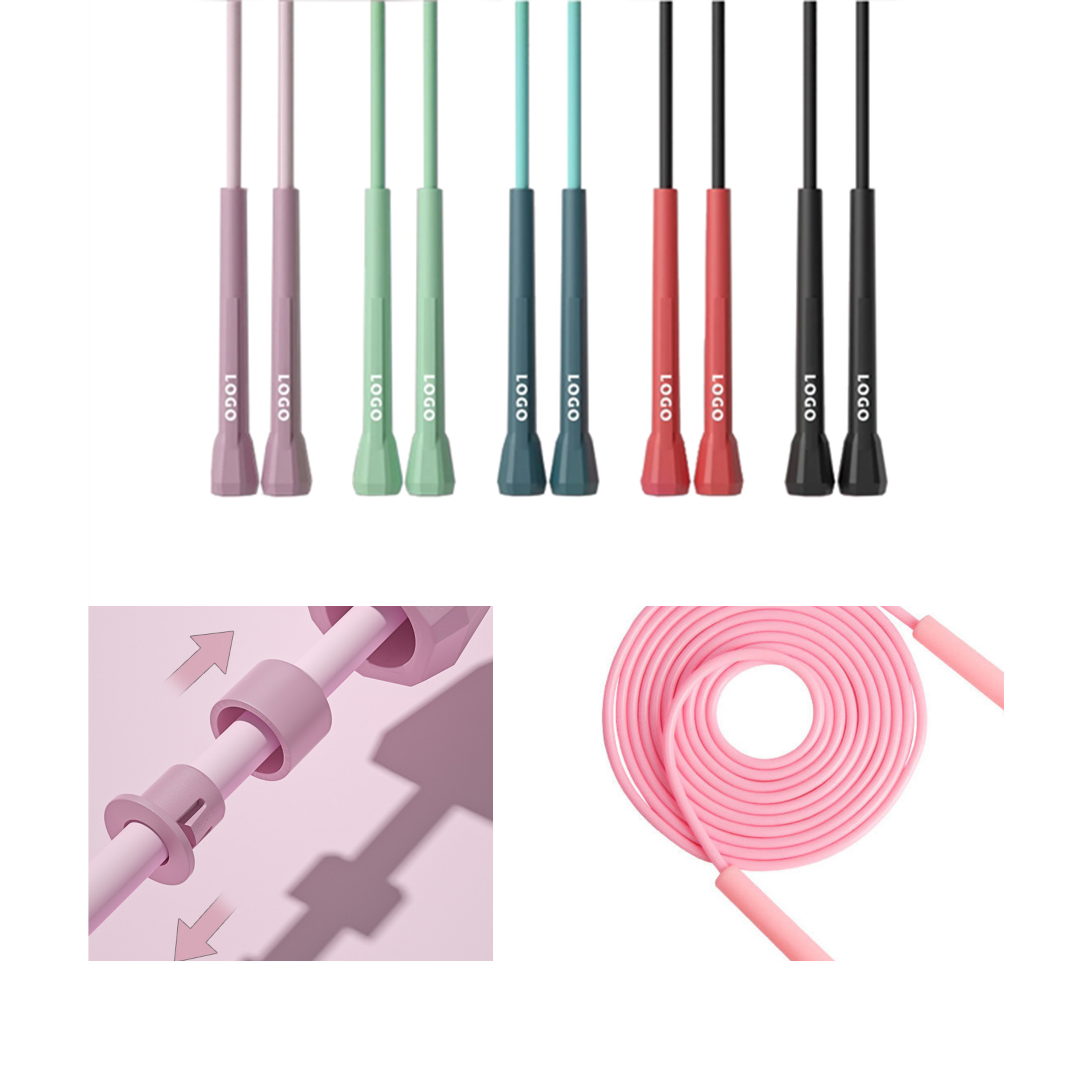 Durable Adjustable - Length Training Jump Rope 2