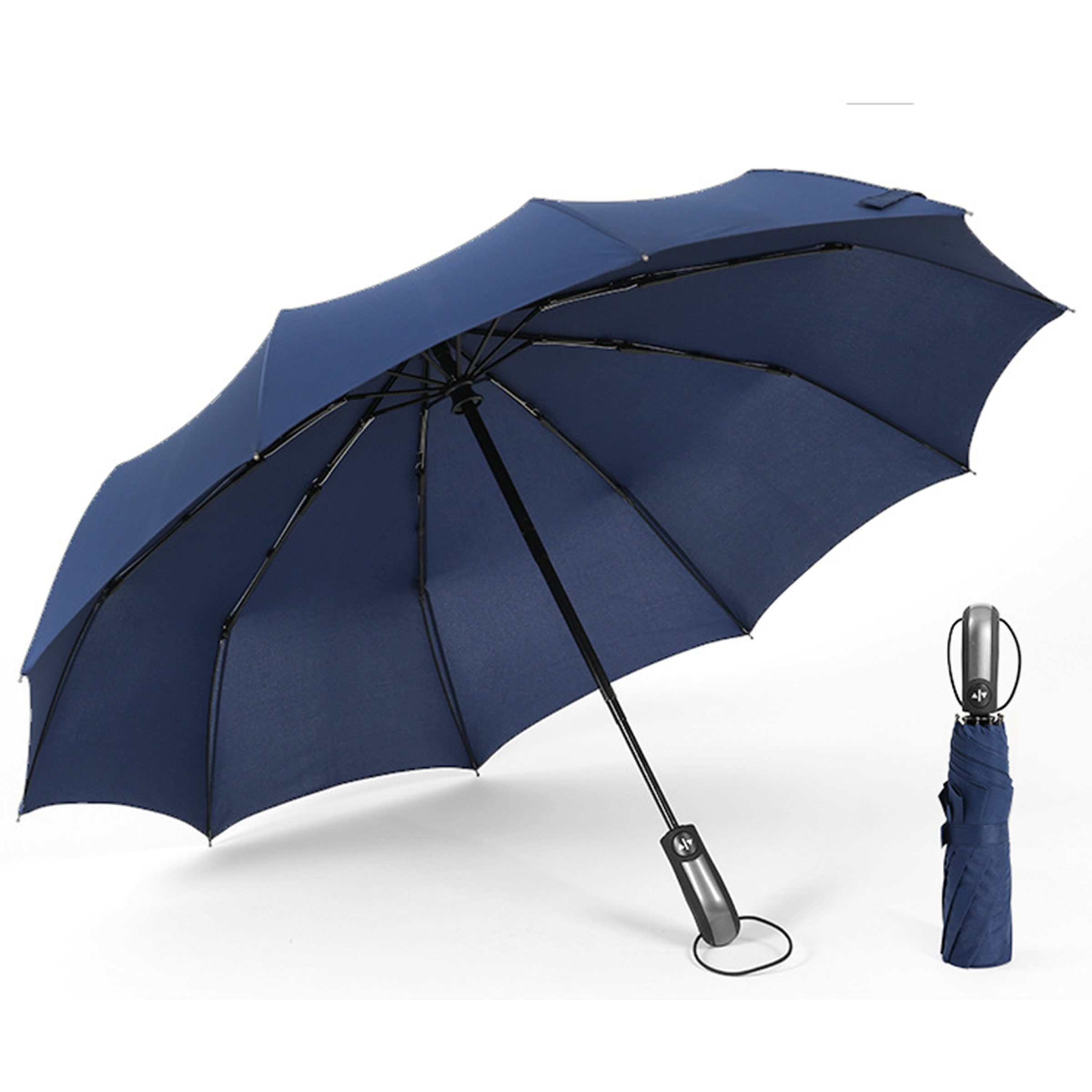 Steel Automatic Three Fold Sunshade Umbrella 7