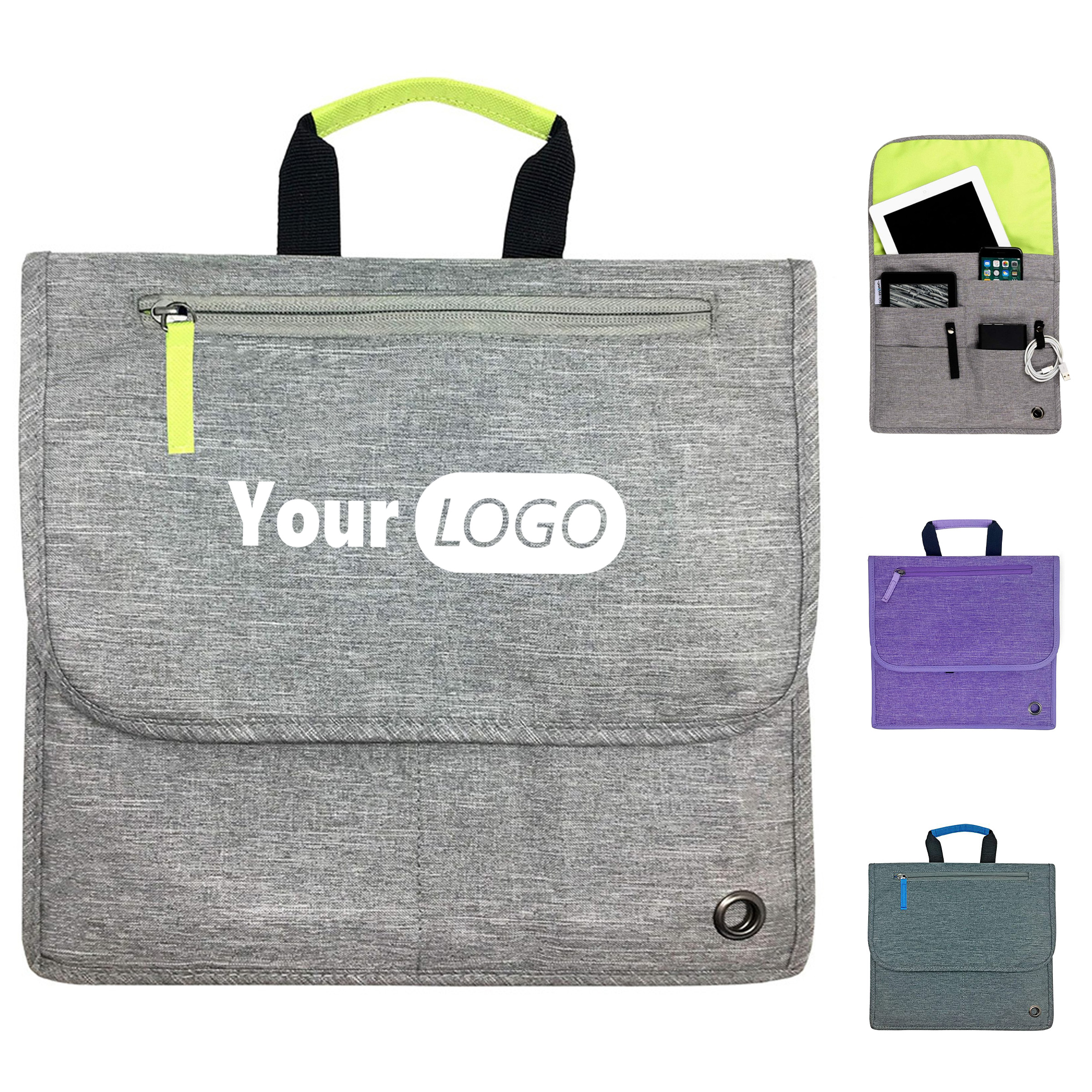 Oxford Essential Commuting Storage Handbag, custom messenger bag with logo imprint 5