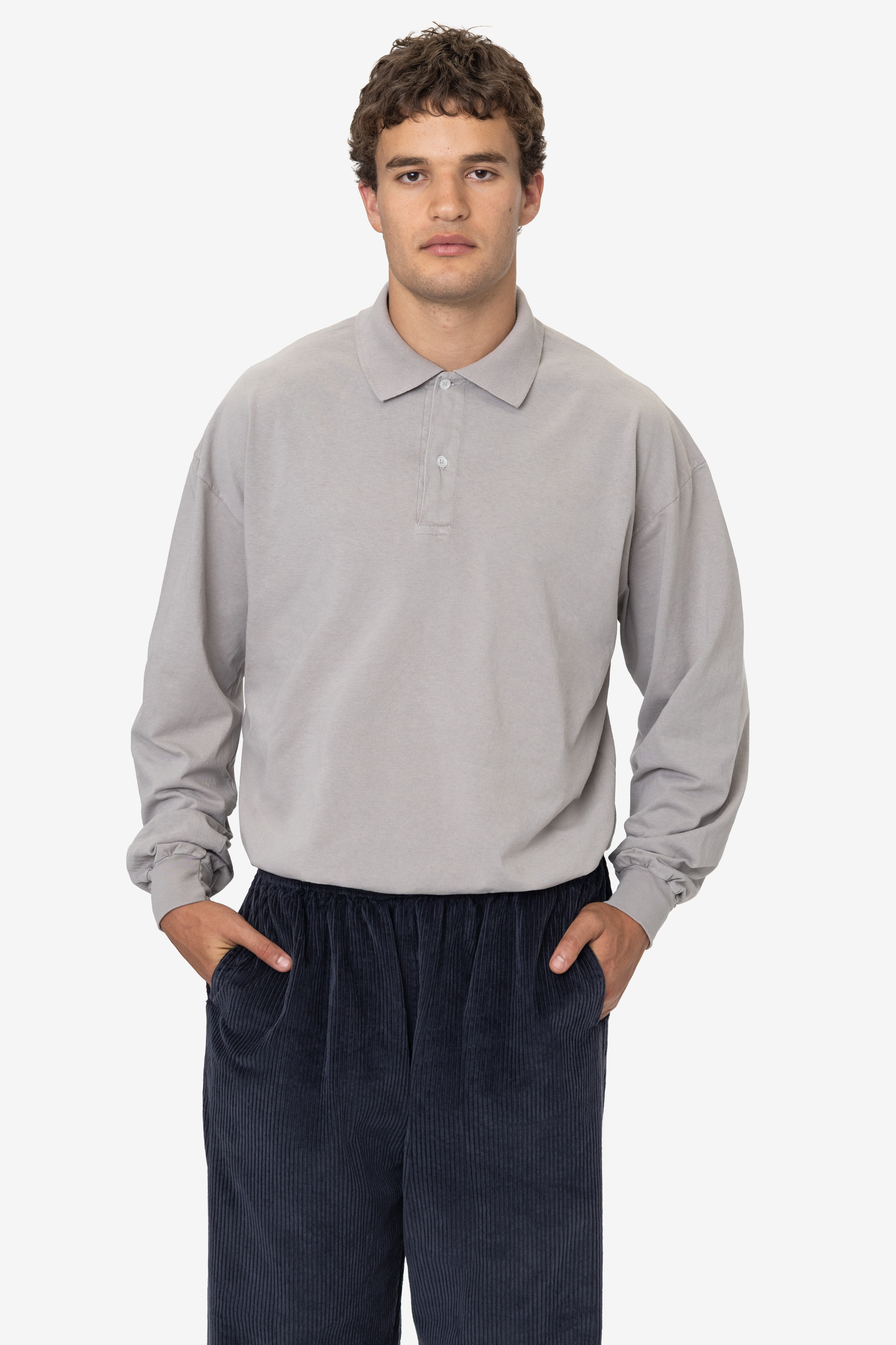 6.5 OZ LONG SLEEVE POLO T-SHIRT 21