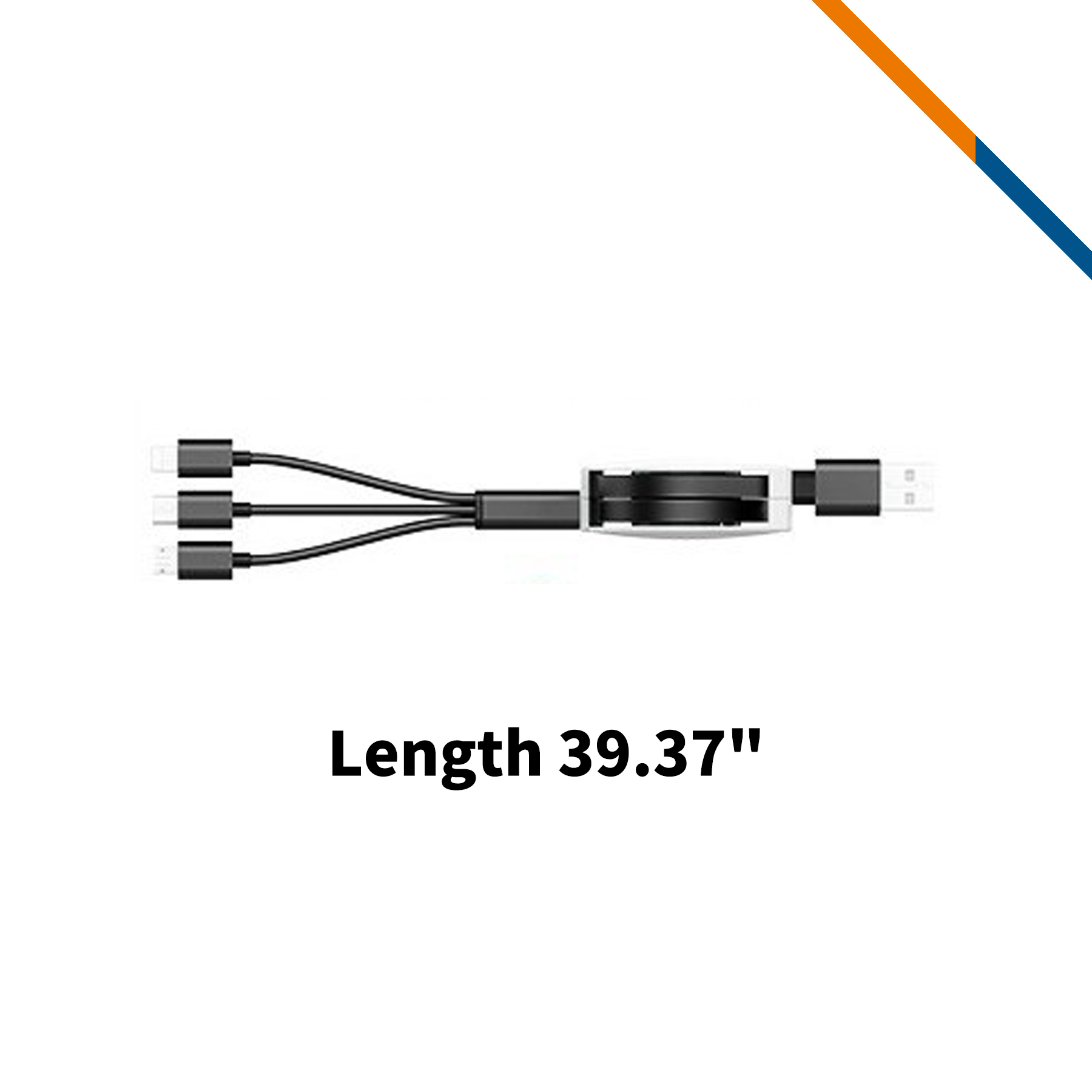 Cardinal 3in1 Retractable Fast Charging Cable 5