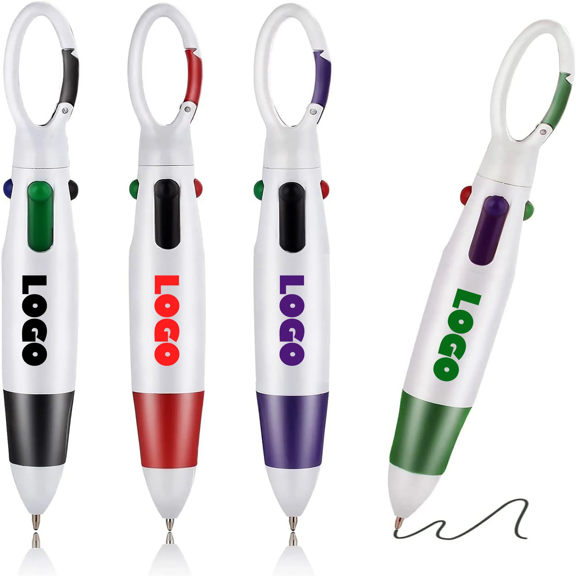 4-in-1 Quatro Carabiner Pen 4