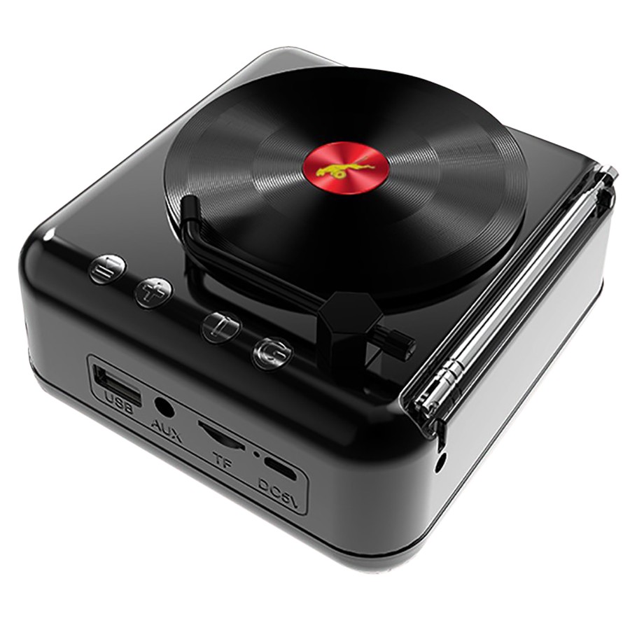 SonicWave Retro Record Player Shaped Bluetooth Speaker 16