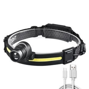 LED Sensor Headlamp Waterproof Headlight Flashlight 2