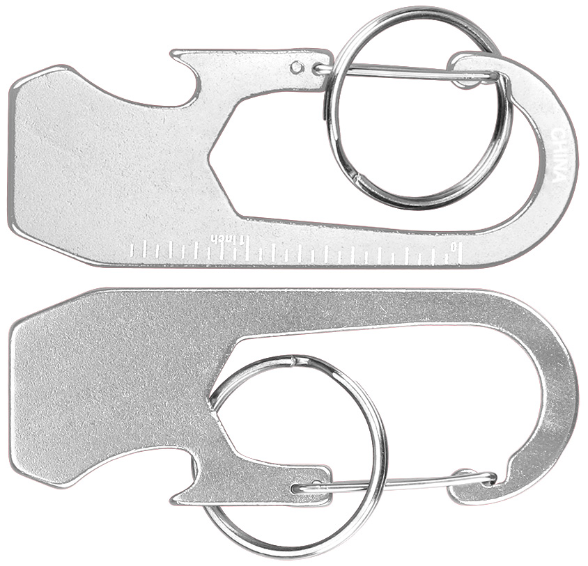 Ruler Carabiner Bottle Opener with Key Ring 7