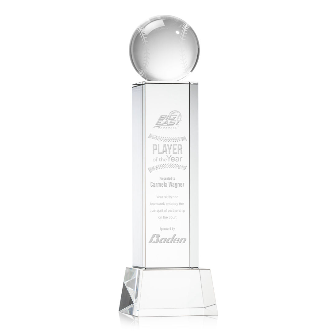 Baseball Award on Belcroft Base - Clear 6