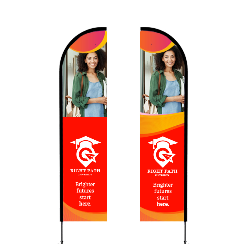 Blade Wind Flutter Flag - Medium Double Sided