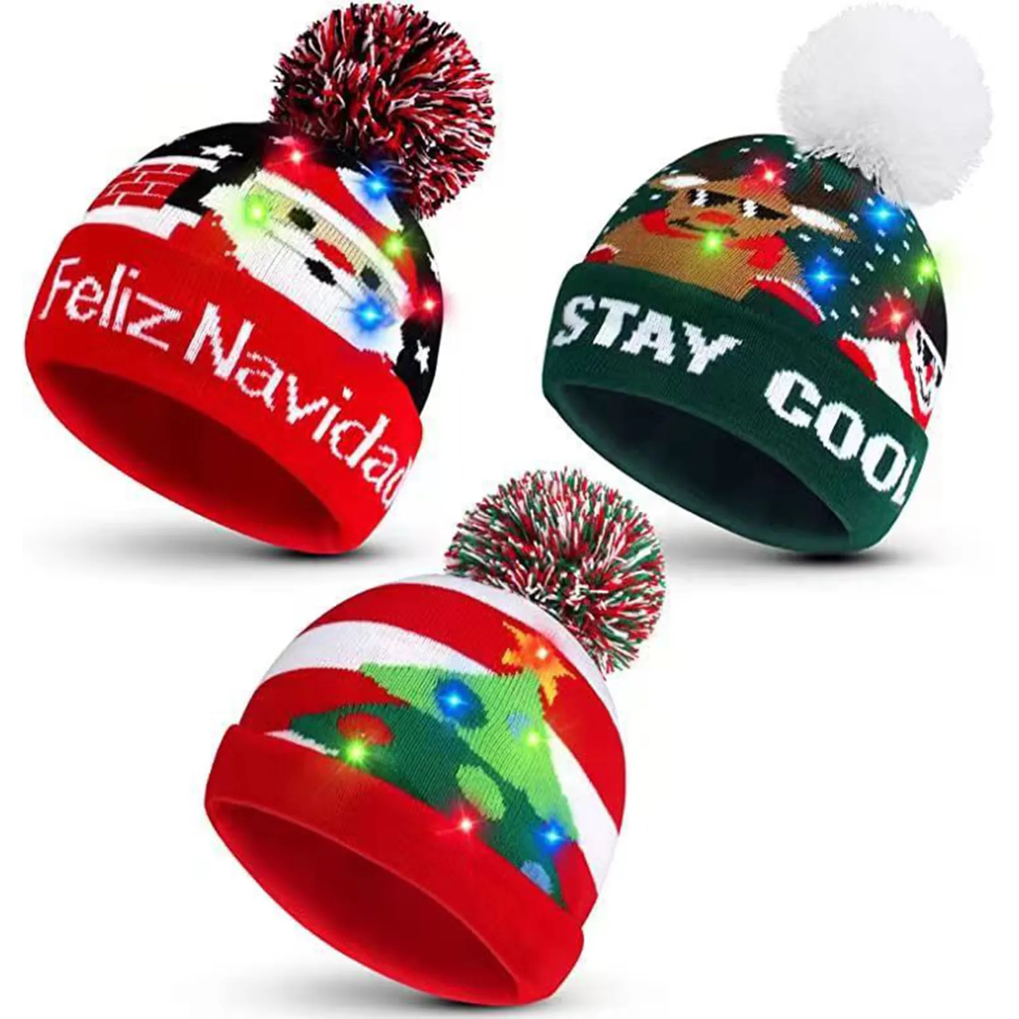 Christmas Woolen Hat With Customizable Logo 2