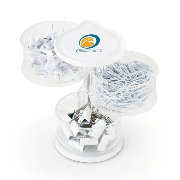 Tower of Clips and Push Pins 6