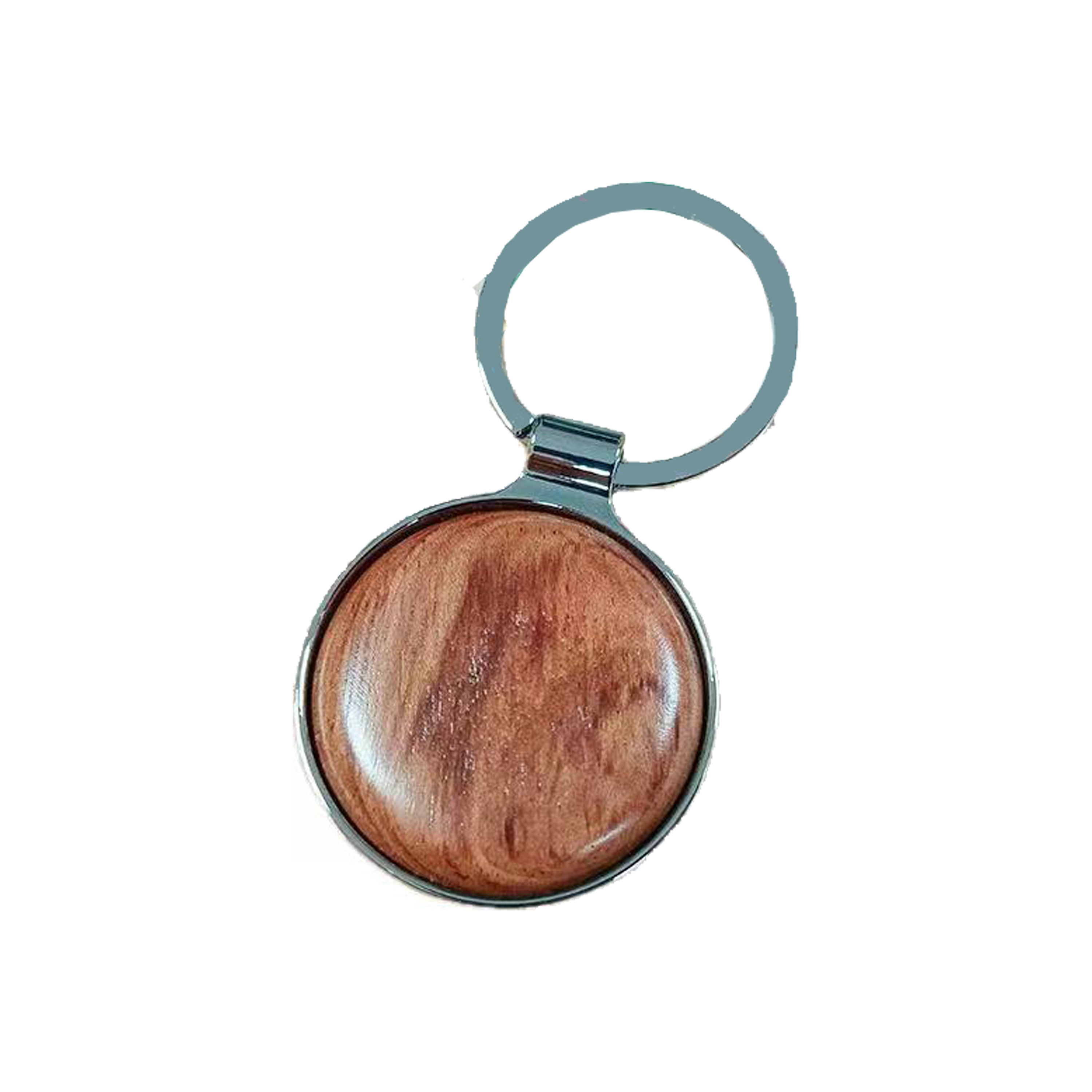 Round Wood Car Key Chain 3