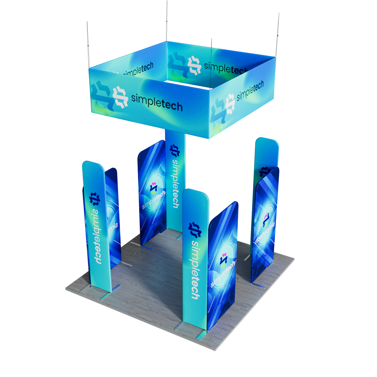 10'x10' Tradeshow Booth Kit - L Kit 1