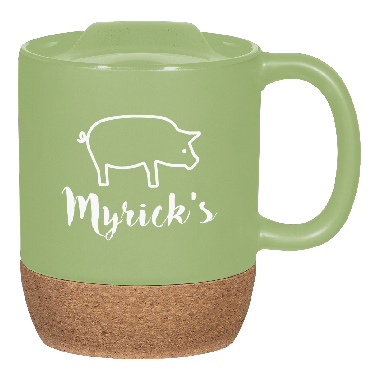 14 Oz. Cork Base Ceramic Mug 16