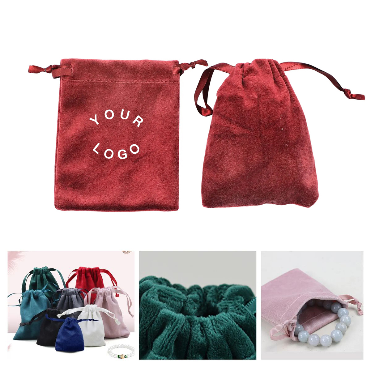 Satin Drawstring Bag for Jewelry and Accessories 1