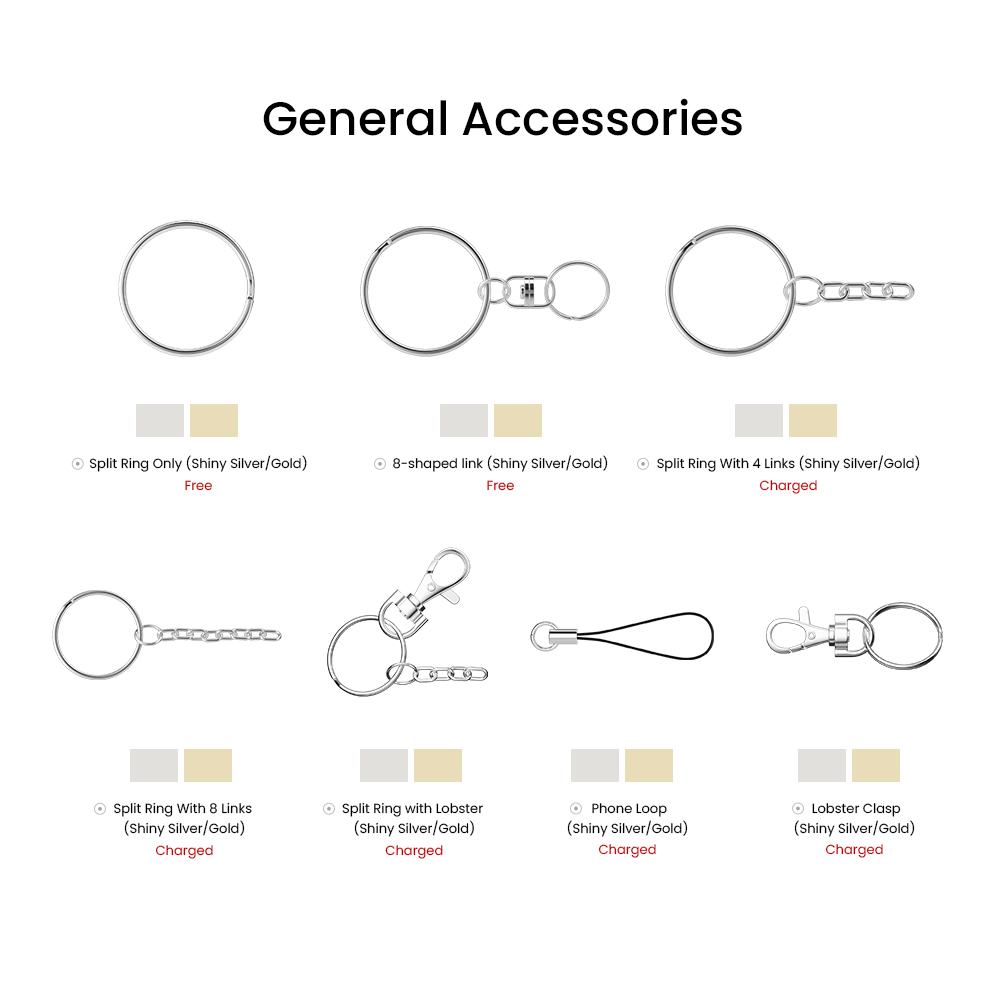 3" Soft Enamel Keychain 1