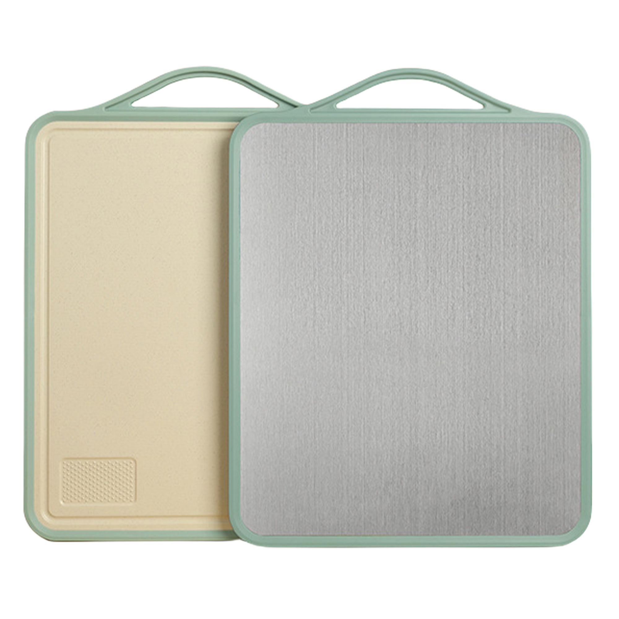 Anti-Bacterial Stainless Steel Cutting Board Kitchen Chopping Board with Non-Slip Edge 3