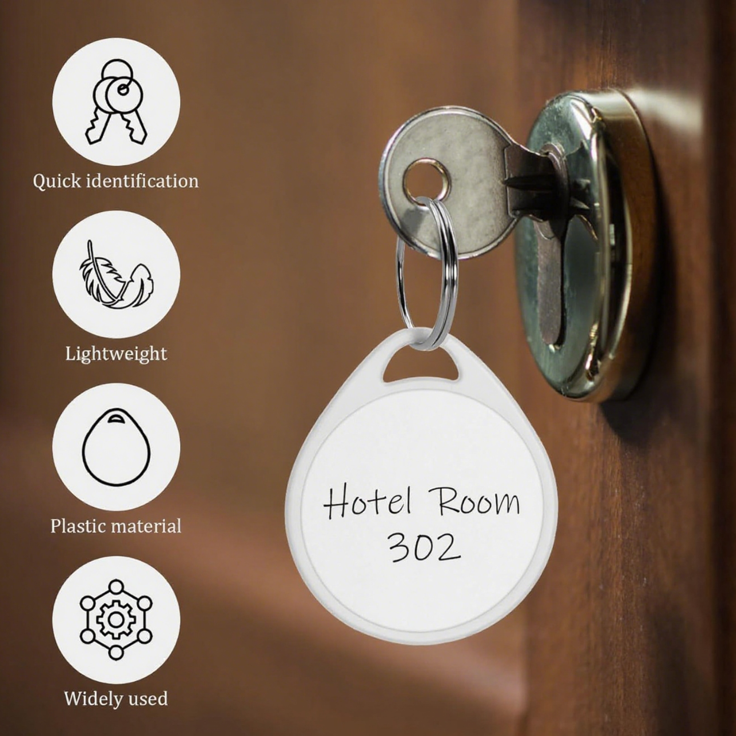 Plastic Round Key Tag 7