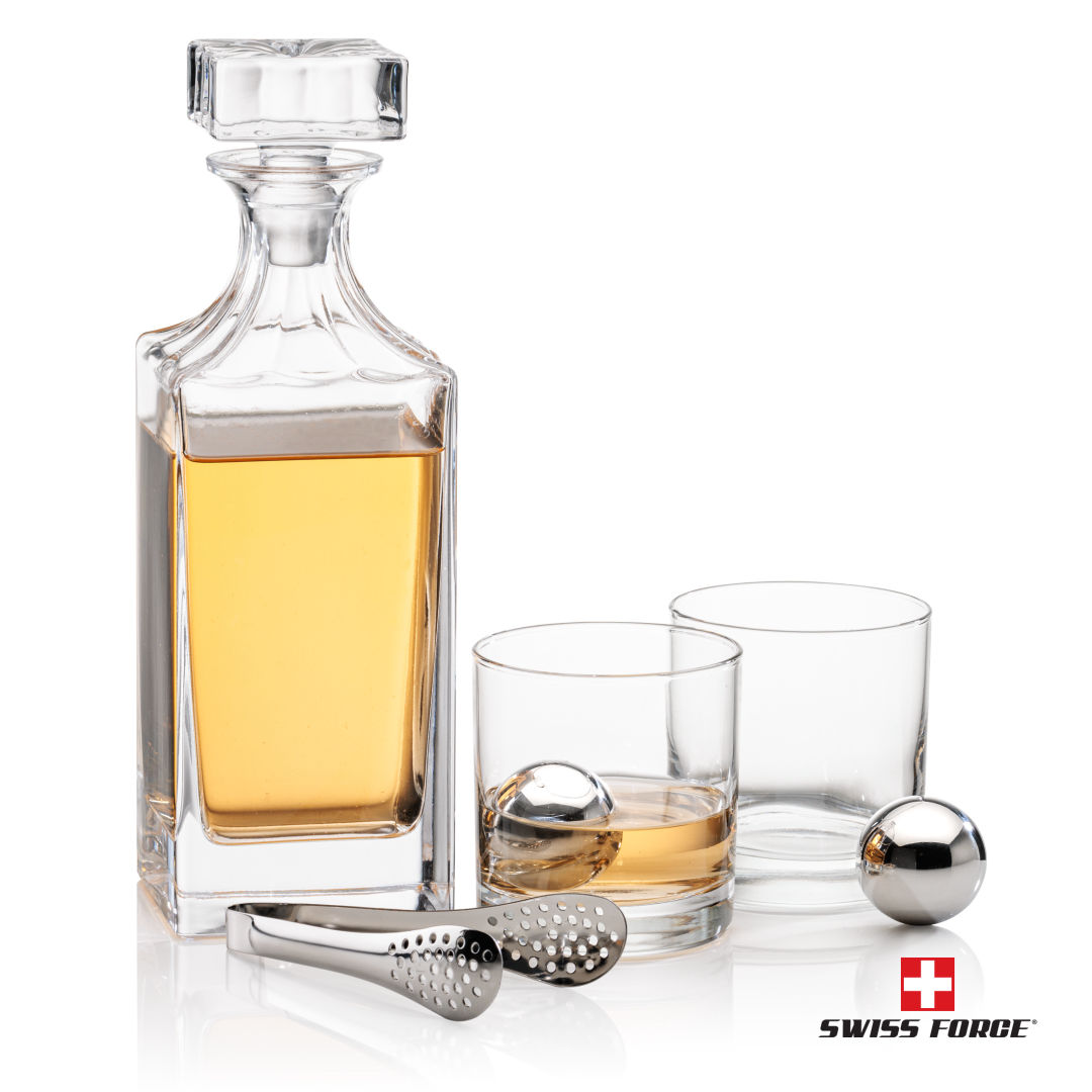 Aristocrat Decanter Set & Ice Balls, custom bottle opener with logo imprint 2