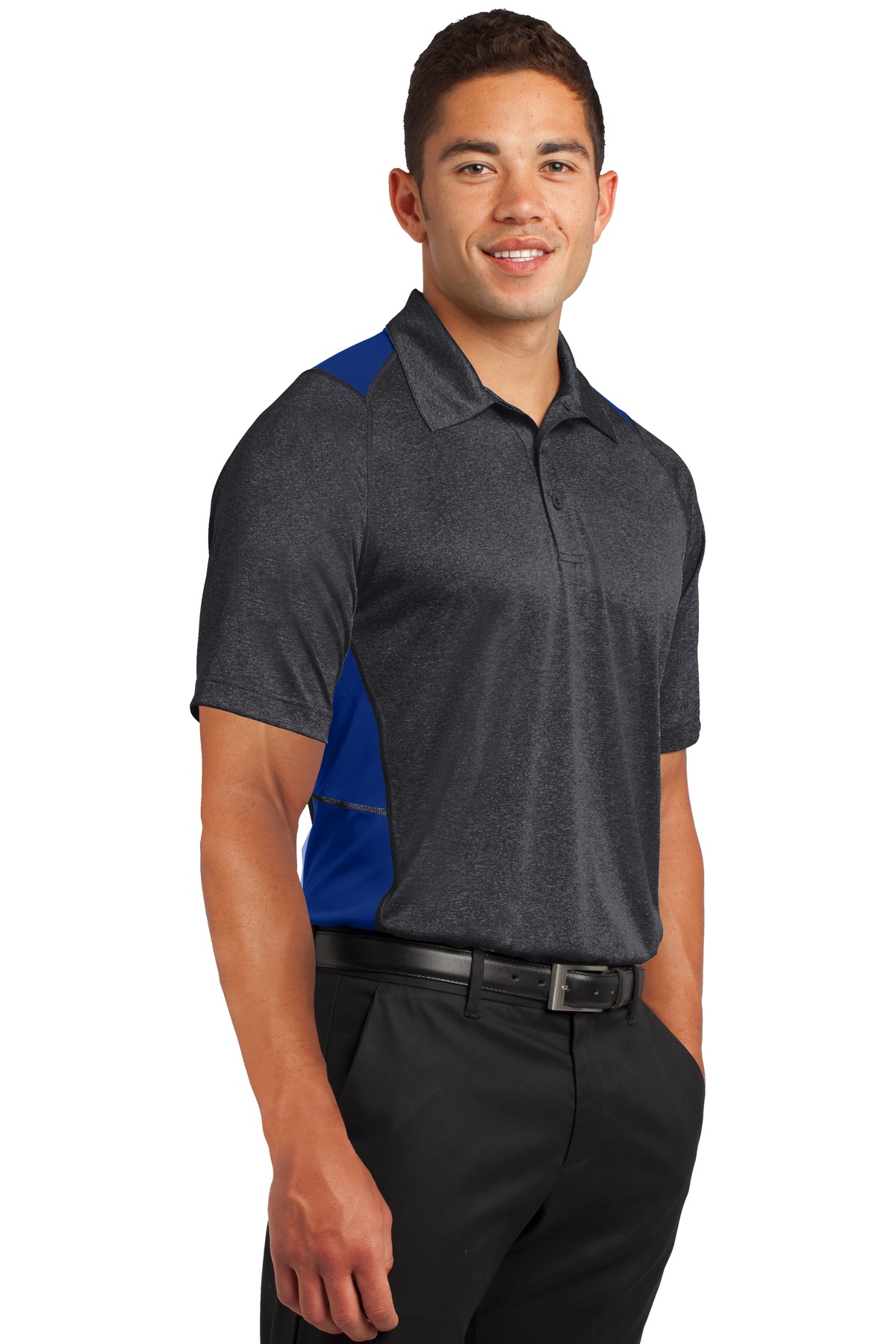 Sport-Tek® Heather Colorblock Contender Polo 60