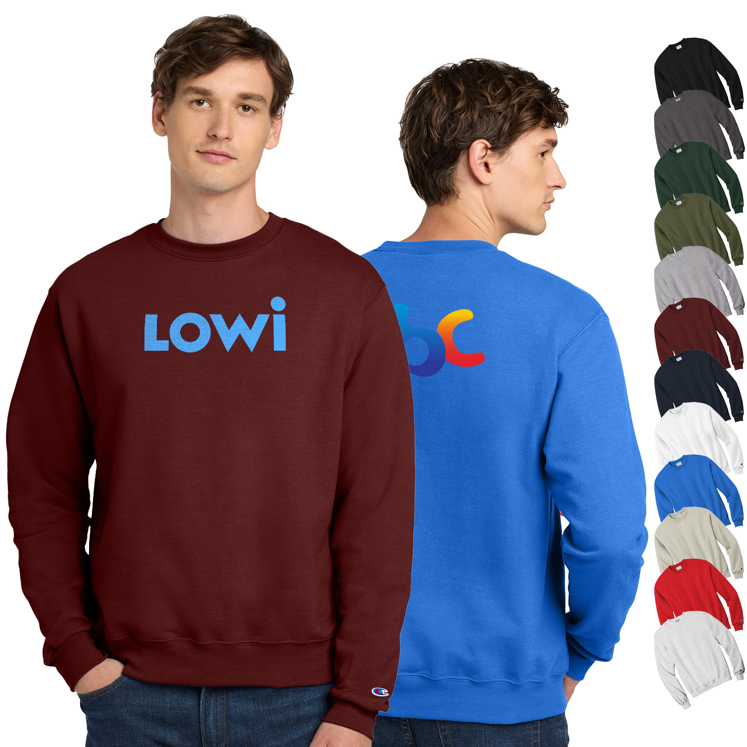 Champion® Powerblend® Crewneck Sweatshirt 1