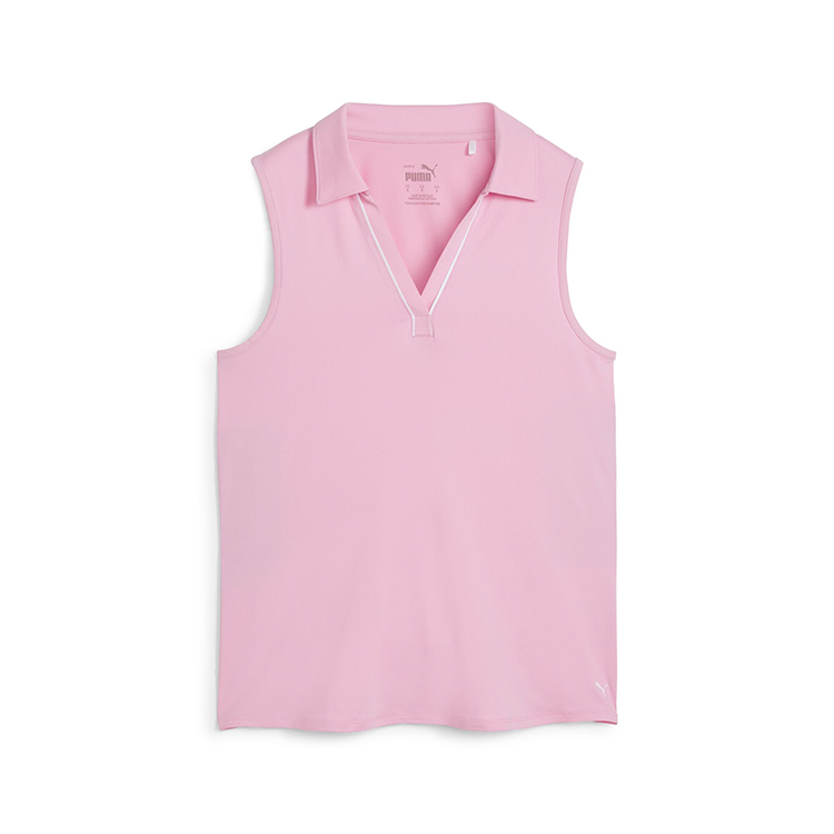 Puma Ladies Cloudspun Piped Sleeveless Polo 5