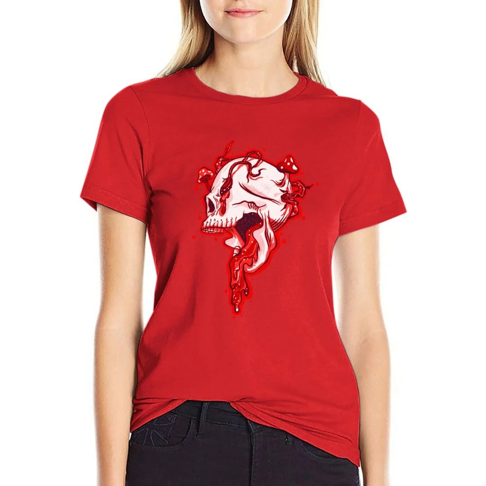 Women's Cotton Crew Neck T Shirt 8