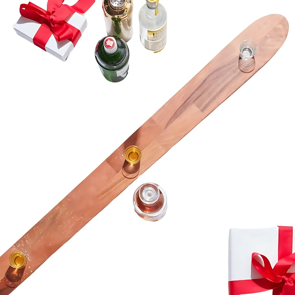 Wooden Shot Ski Flight Tray 3