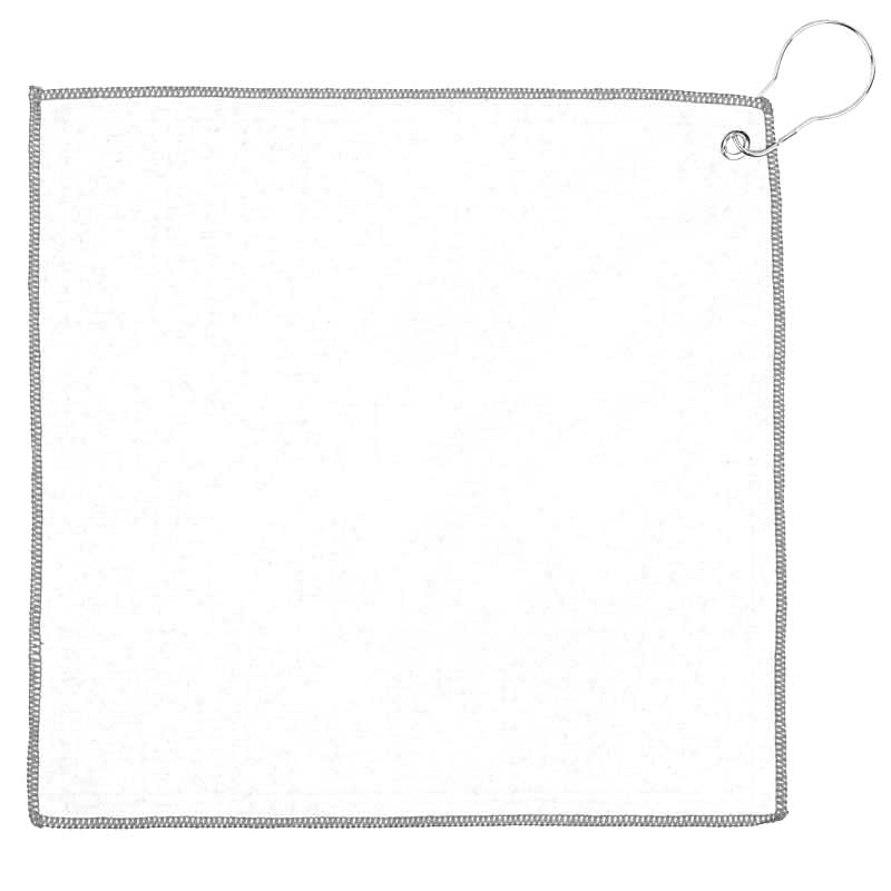 12x12 Recycled Golf Towel with Carabiner 12