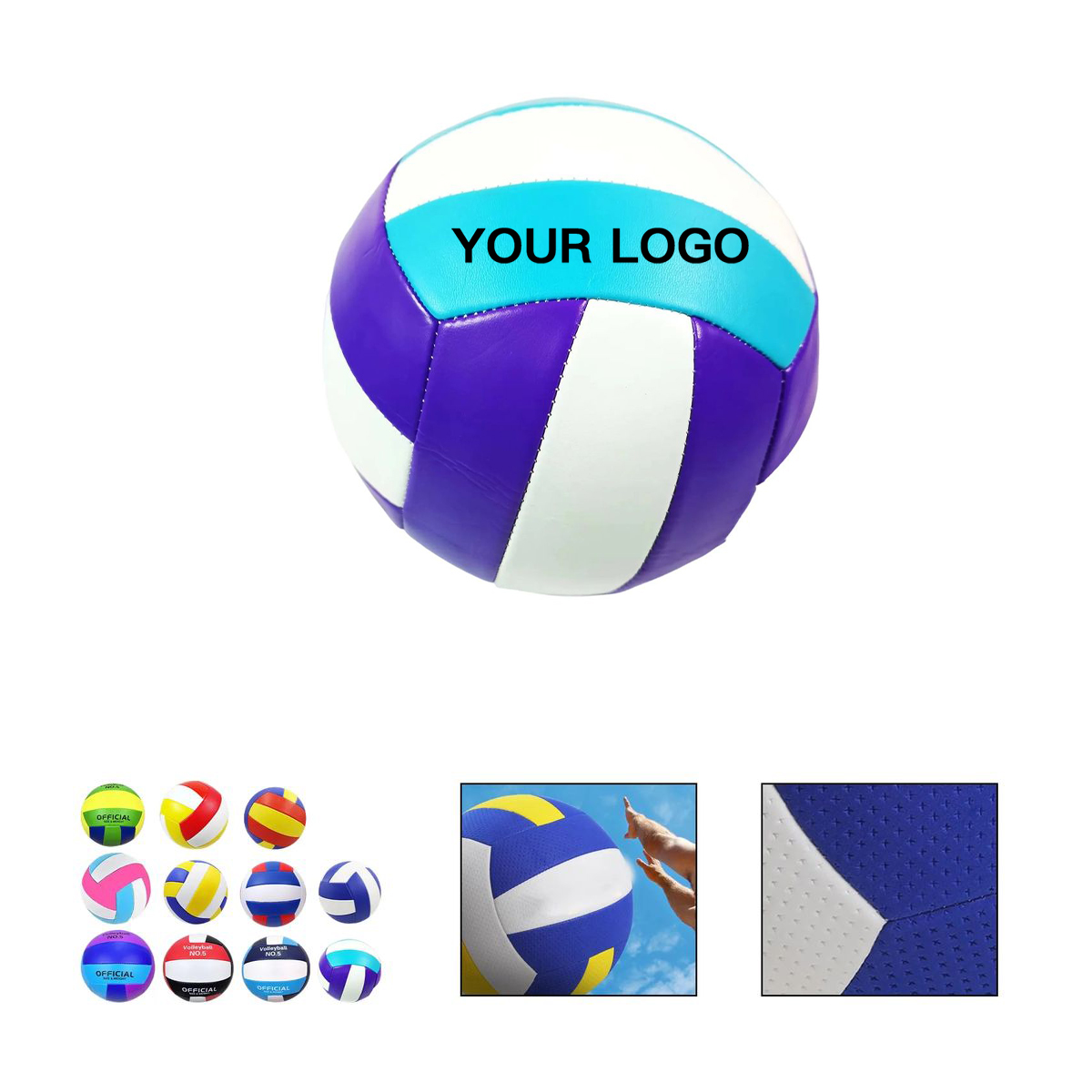 Beach and Court Volleyball with Comfortable Grip 12