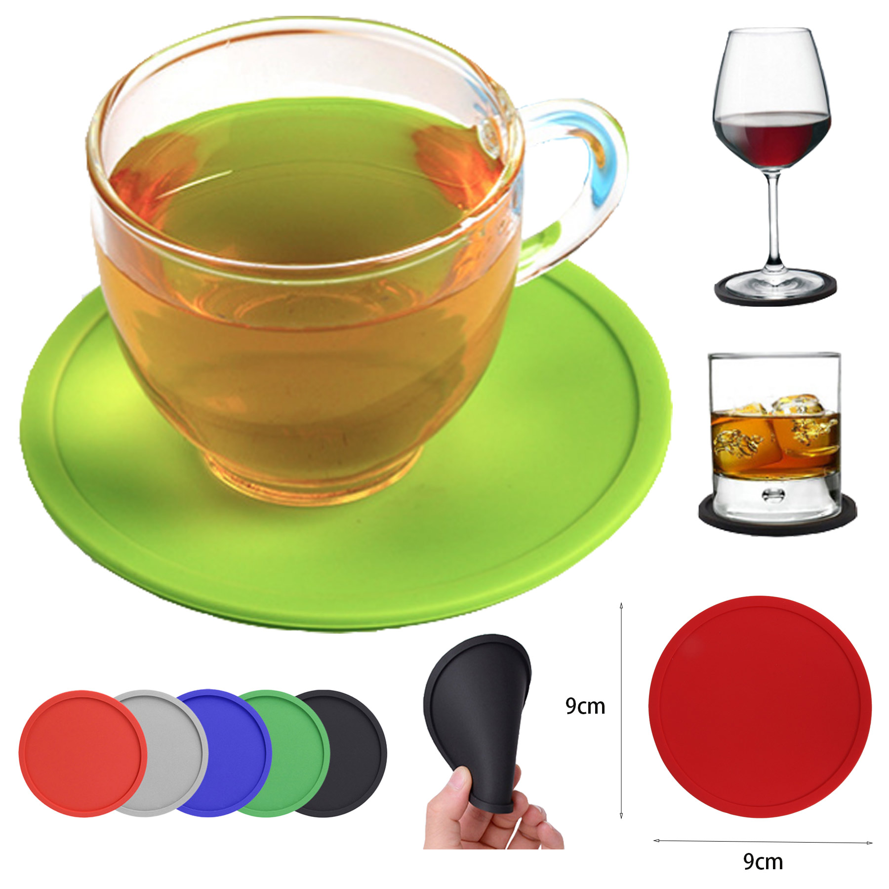 Non-slip Silicone Drink Coaster 1