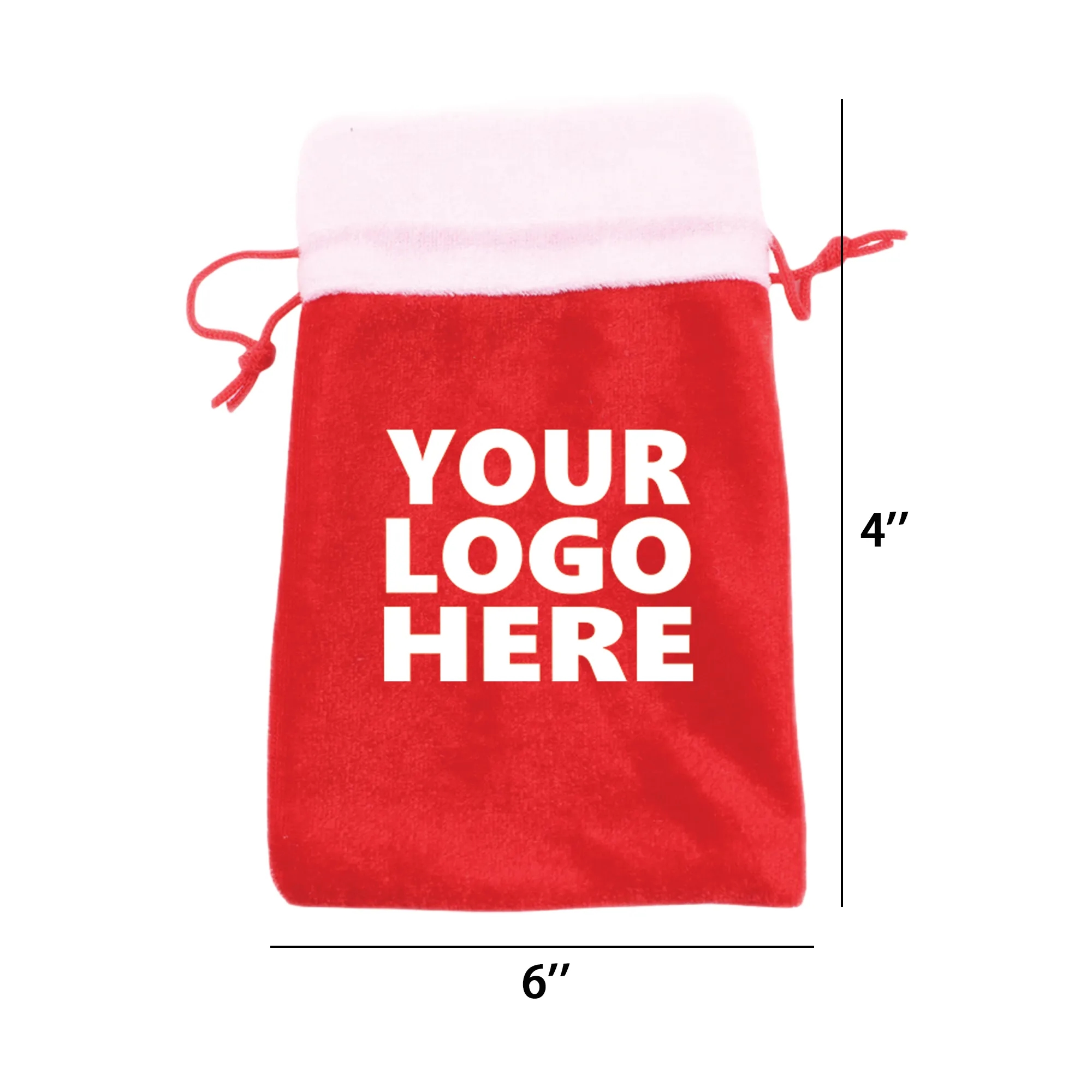 Festive Christmas Drawstring Present Bag 2