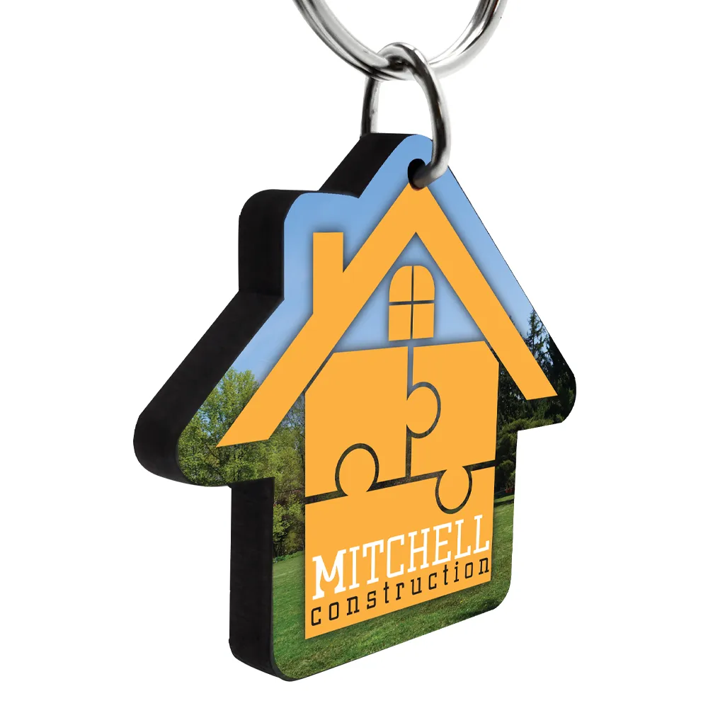 1/8" Ultra Vivid Recycled Wood Keychains 6