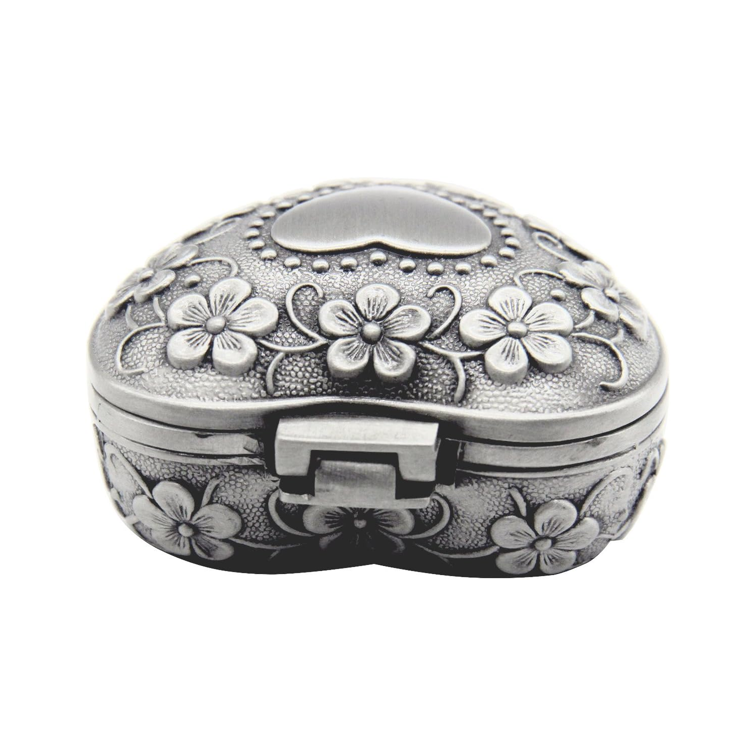Classic Vintage Antique Heart Shape Jewelry Box 4