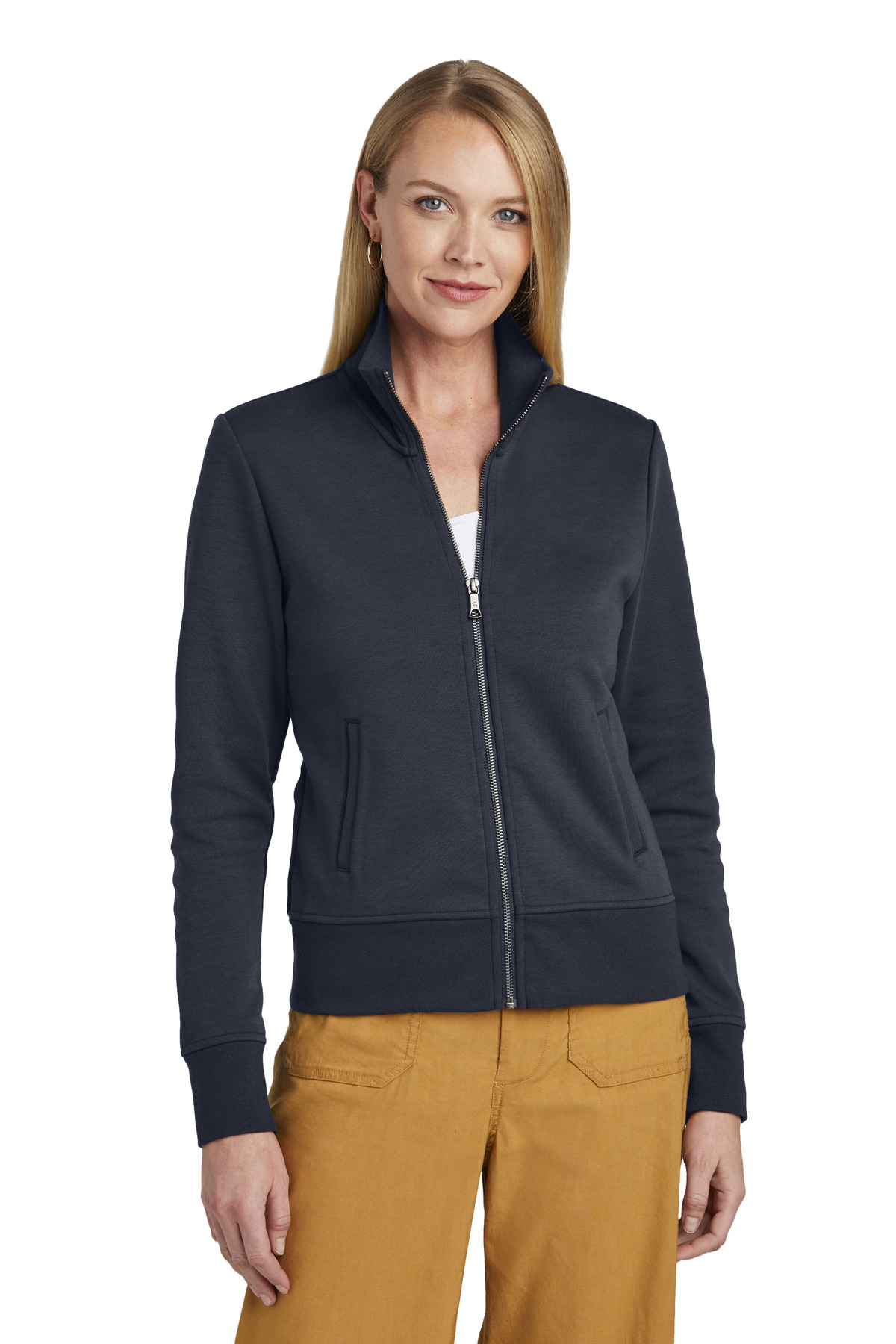 Brooks Brothers Women's Double-Knit Full-Zip BB18211 9