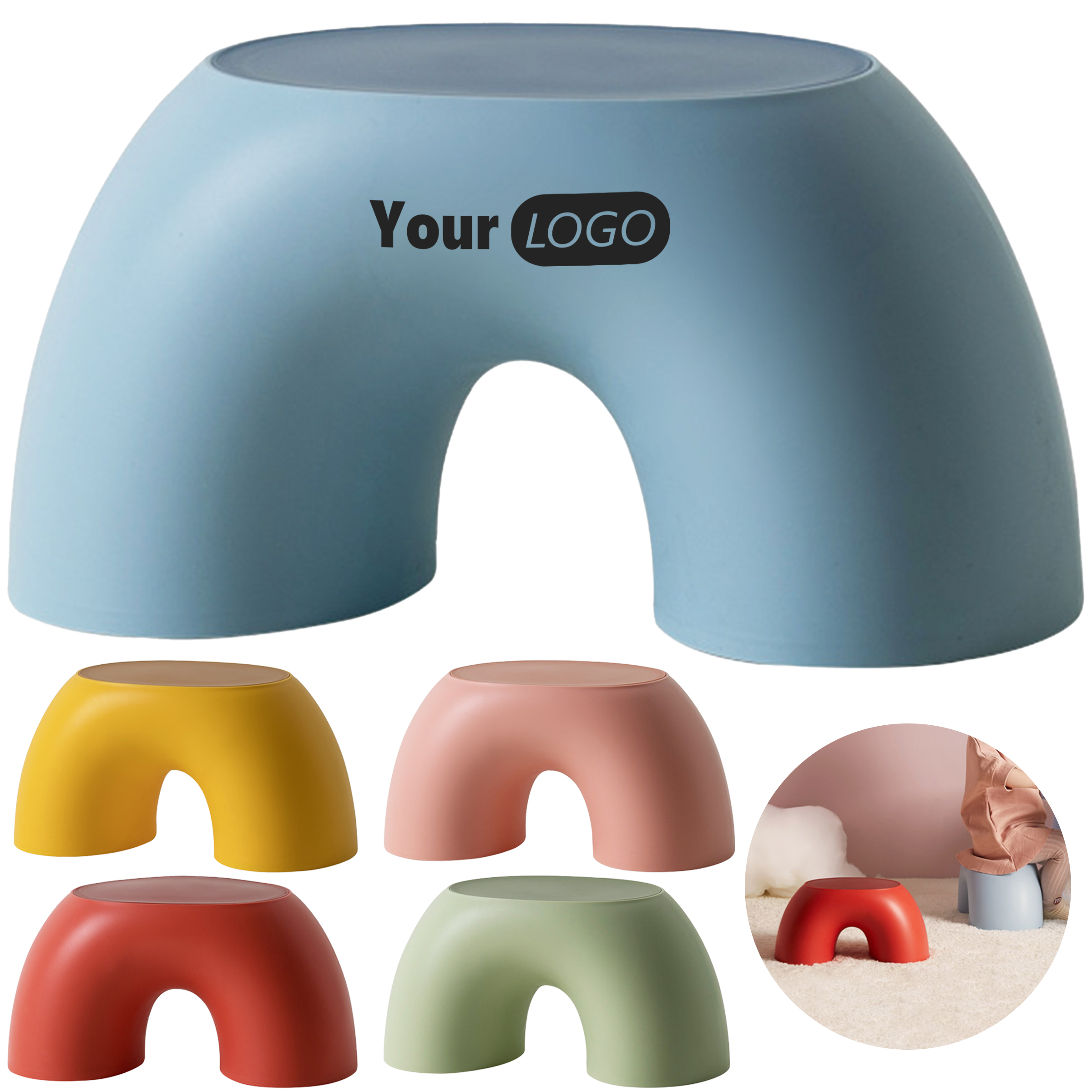 Polypropylene Simple And Durable Anti Slip Stool 2