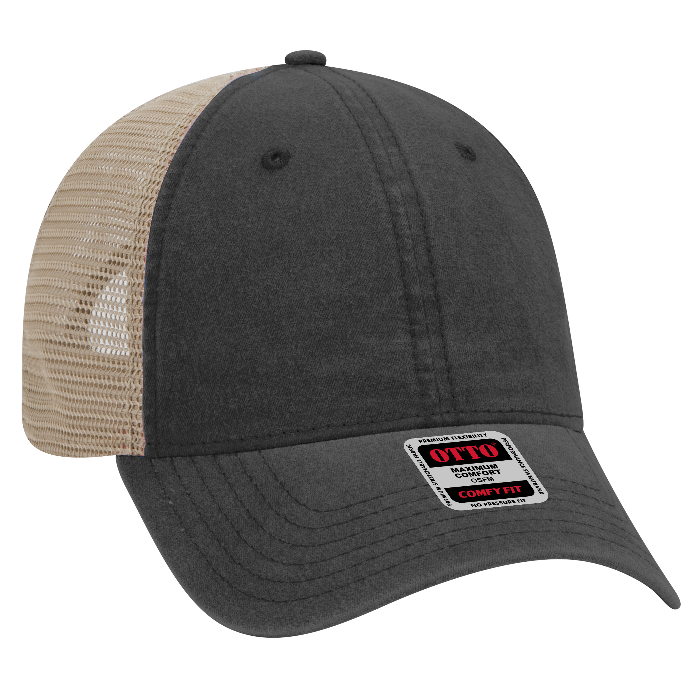 OTTO CAP® OTTO COMFY FIT® 6 Panel Low Profile Mesh Back Trucker Hat 15