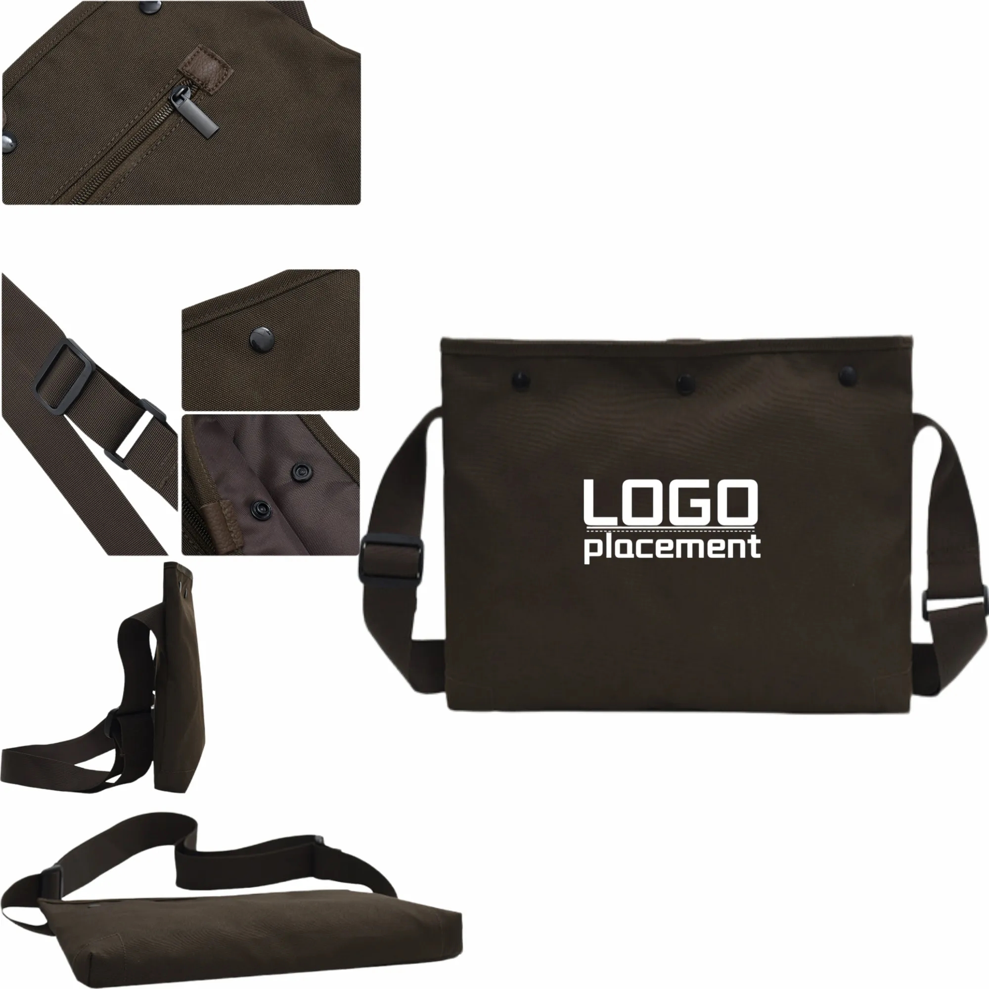 Trendy Men's Single-Shoulder Crossbody Bag