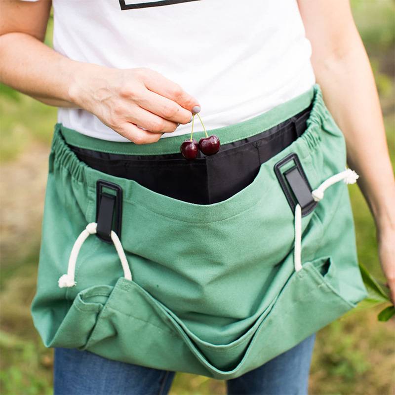 Adjustable Cotton Canvas Gardening Apron w/ Pockets 3
