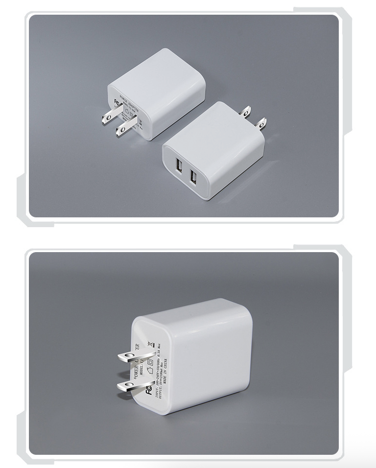 Dual Port Cube Power Adapter Plug Block Charging Box Brick 3