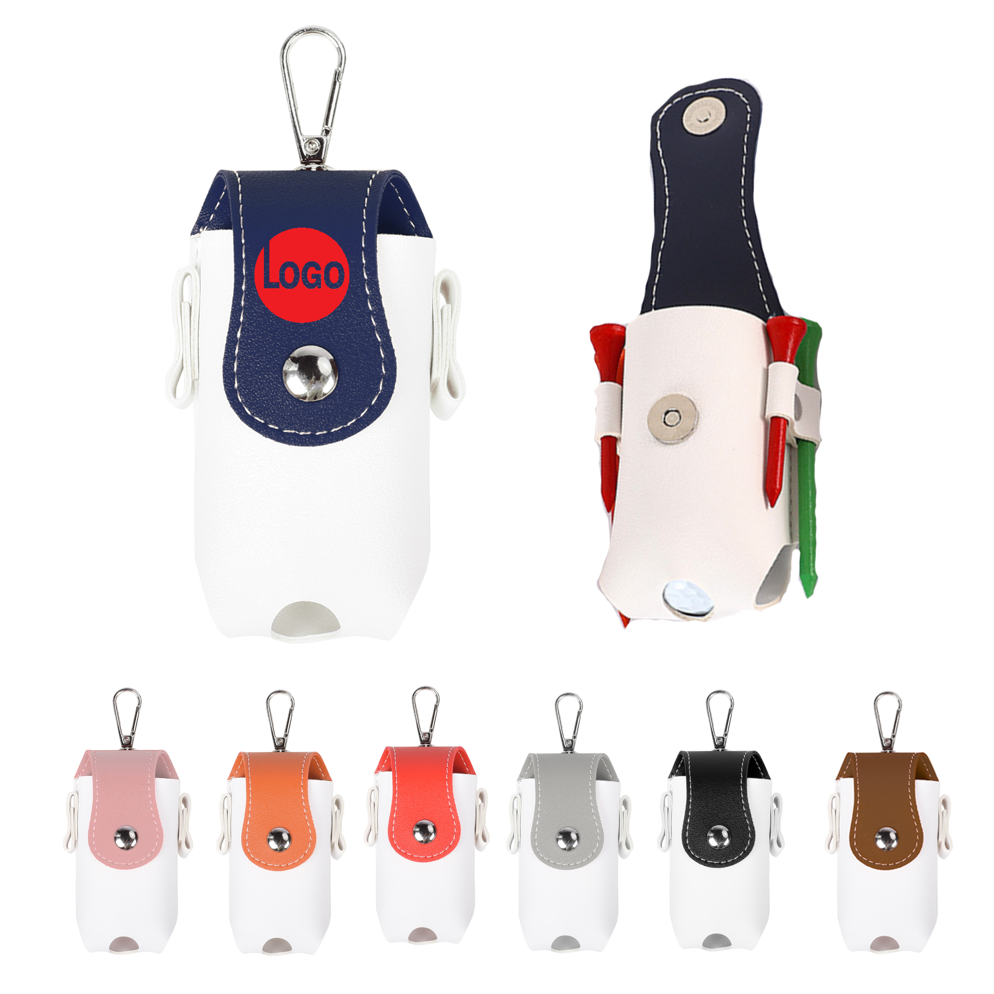 PU Leather Golf Ball Mini Organizer MOQ 50 1