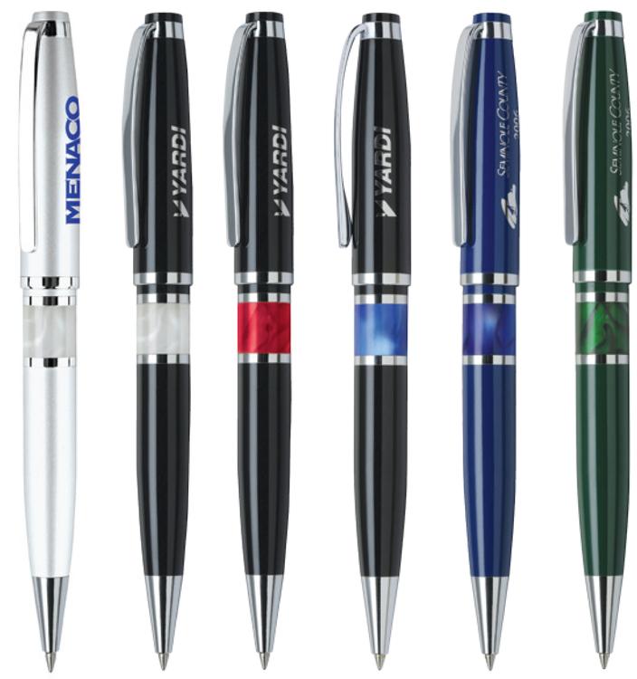 Stella III Twist Brass Ballpoint Pen 3
