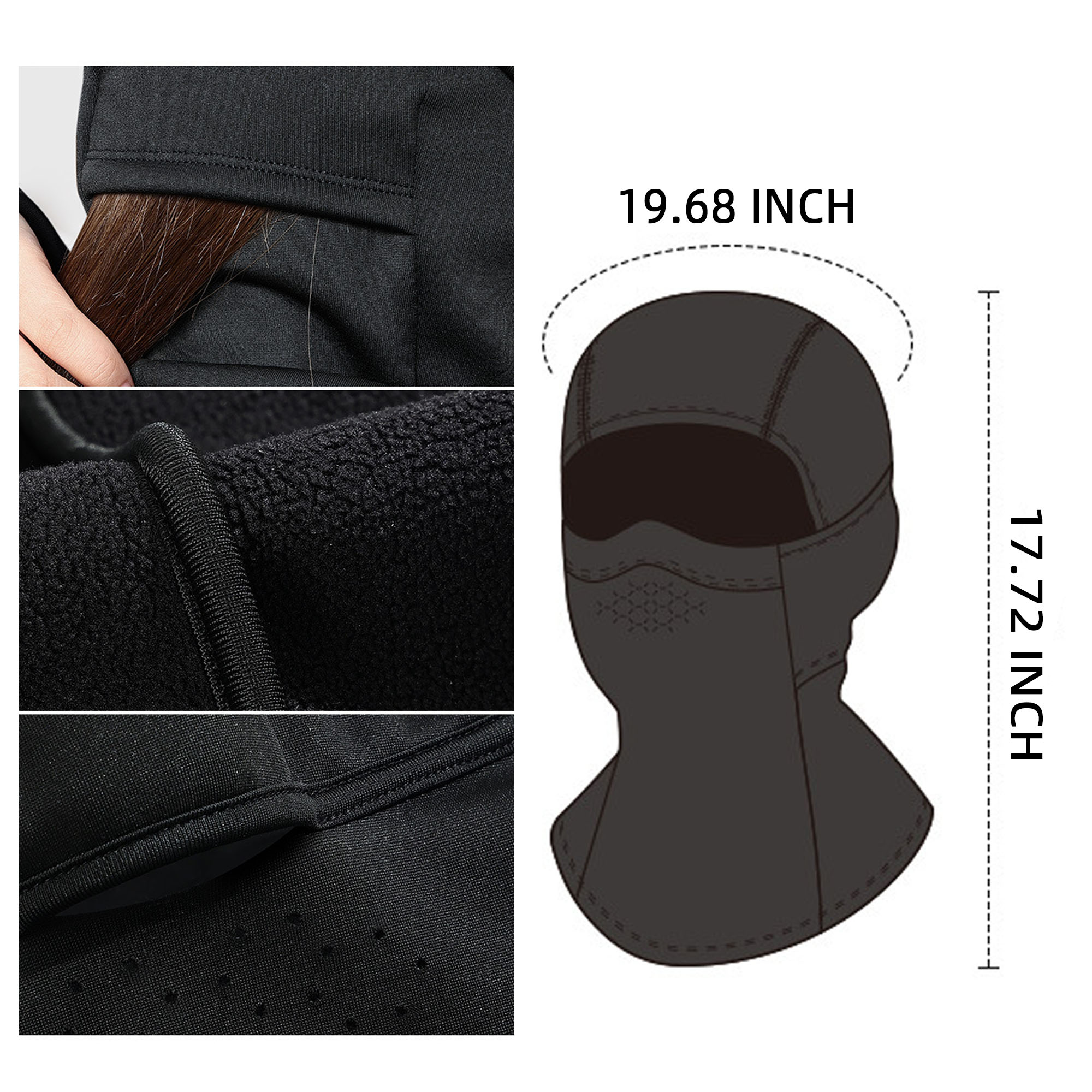 Winter Balaclava Ski Mask With Fleece Lining 3