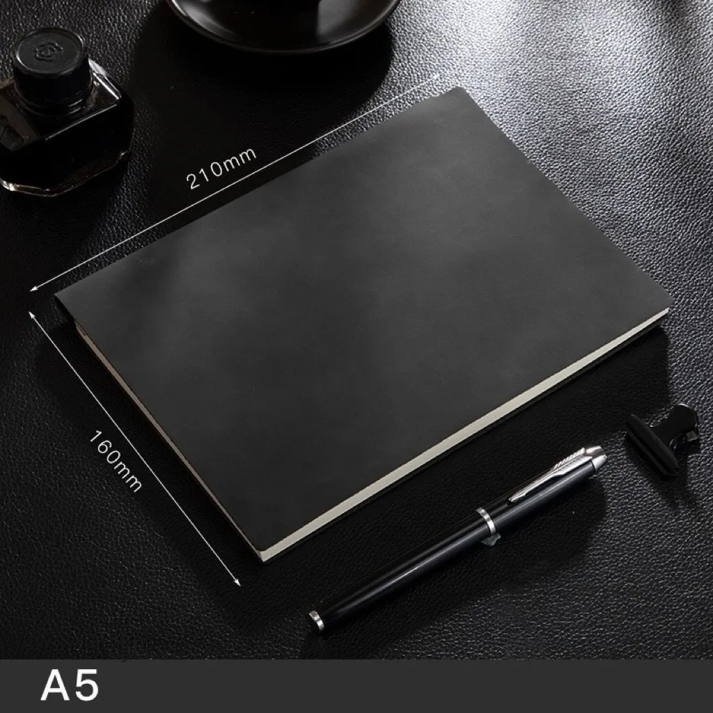 2026 A5 Business PU Faux Leather Notebook with Pen 5