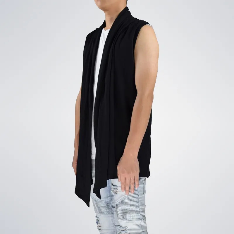 Men's Sleeveless Shawl Collar Cardigan 2