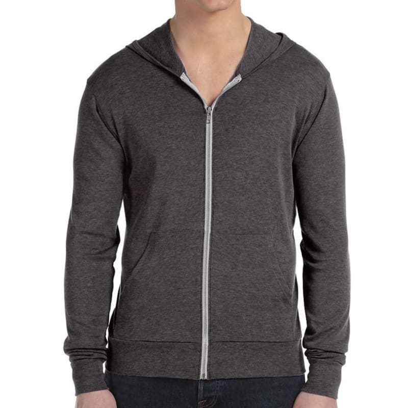 Bella Unisex Triblend Full-Zip Lightweight Hoodie 5
